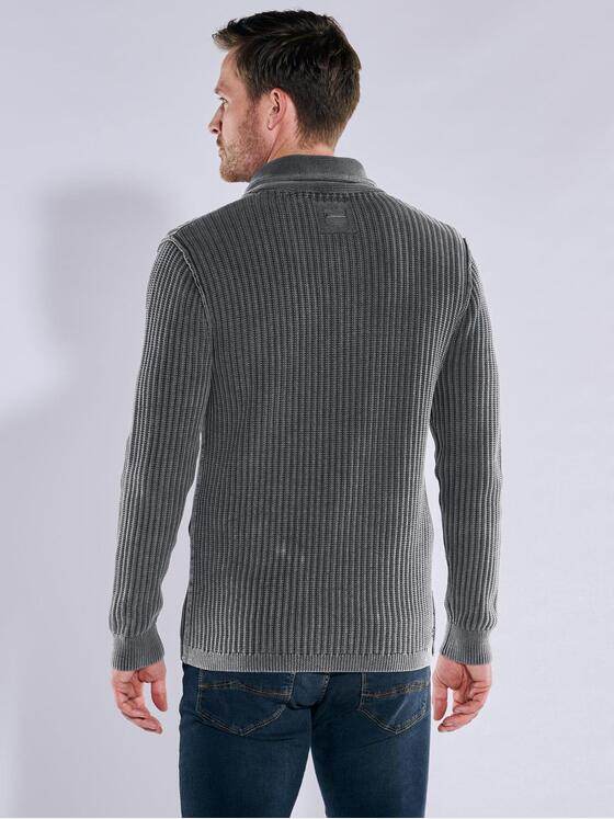 engbers Herren Pullover mit Schalkragen Grau 37962