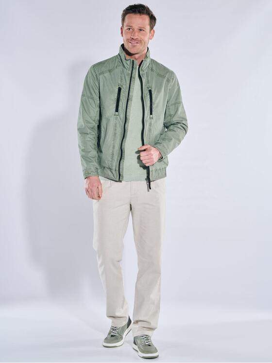 engbers Herren Baumwoll-Jacke Gruen 40273