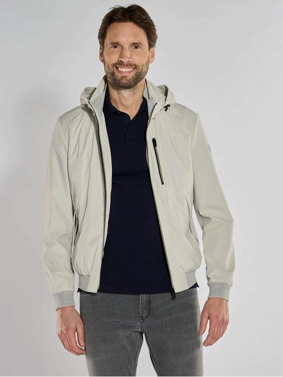 ENGBERS GERMANY Herren Blouson-Jacke mit Funktionsdetails Hellgrau 36509