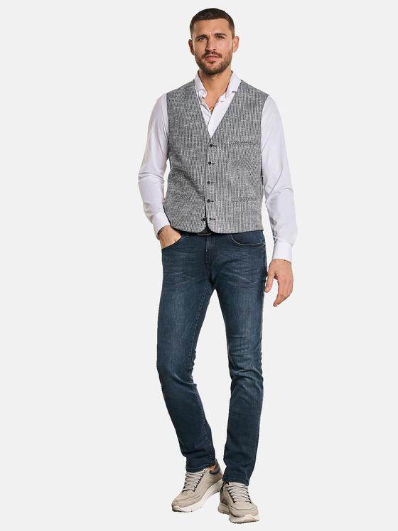 emilio adani Herren Sakko Weste Blau 32597
