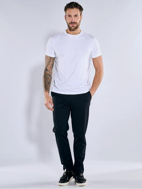emilio adani Herren Chino regular Schwarz 36676