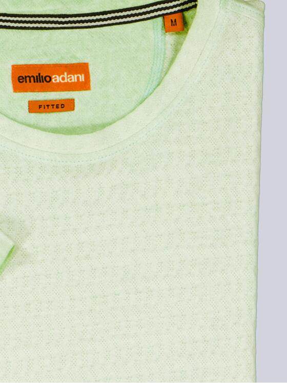 emilio adani Herren T-Shirt strukturiert Türkis 38625