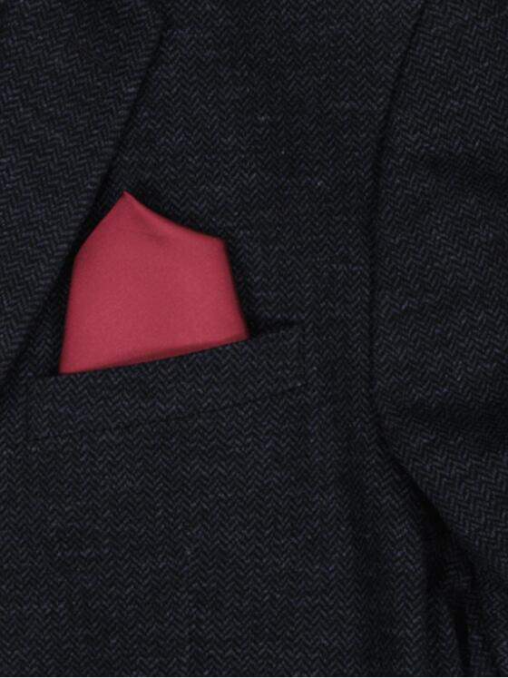 engbers Herren Einstecktuch uni Rot 37976