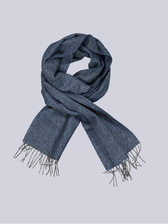 emilio adani Herren Schal gemustert Blau 35875
