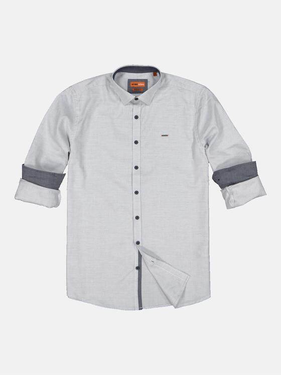 emilio adani Herren Hemd uni Saphirblau 33787