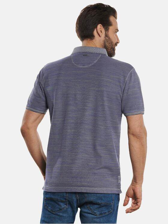 engbers Herren Polo-Shirt gestreift Dunkelgrau 32700