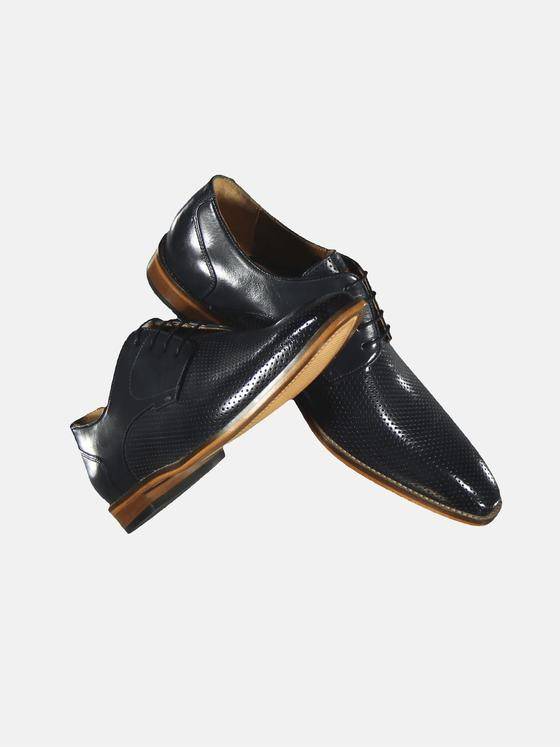 emilio adani Herren Business Derby Schuh Blau 29168