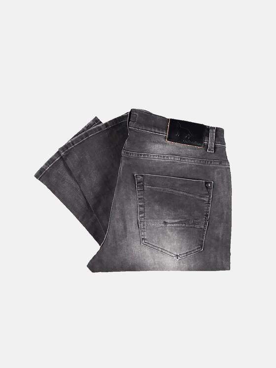 emilio adani Herren Verwaschene Stretch-Jeans Grau 30591