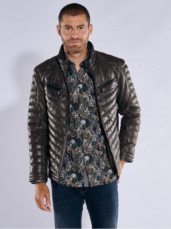 engbers Herren Lederjacke regular Braun 37423