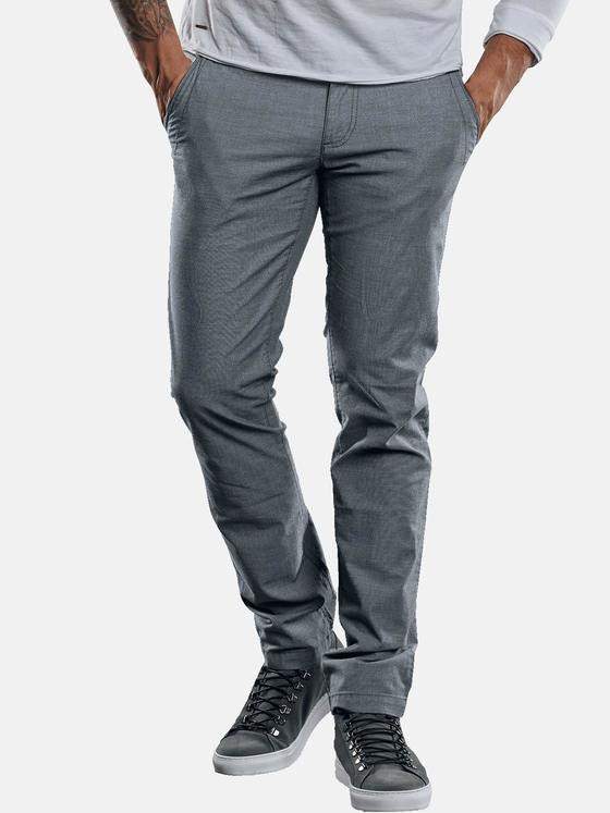 emilio adani Herren Leicht elastische Chino in dezenter Zweifarbigkeit Grau 29261