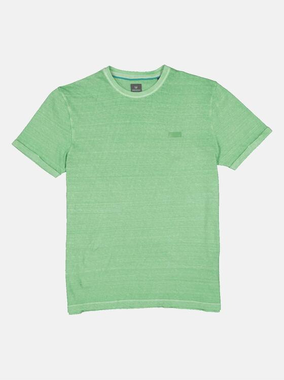 ENGBERS GERMANY Herren T-Shirt mit Leinen Grün 35085
