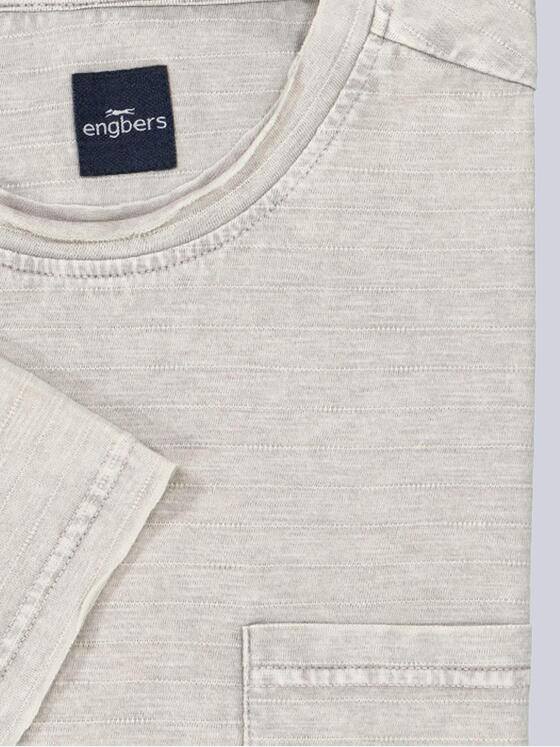 engbers Herren T-Shirt meliert Braunbeige 37123
