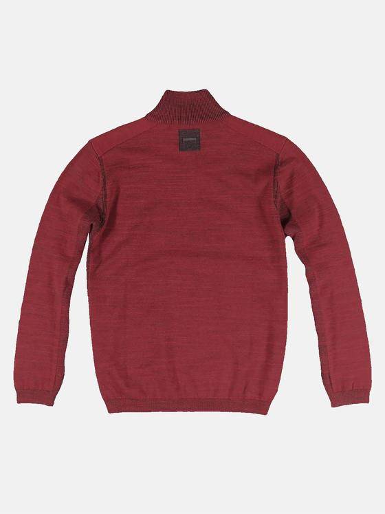 engbers Herren Pullover mit Stehkragen Rot 32035