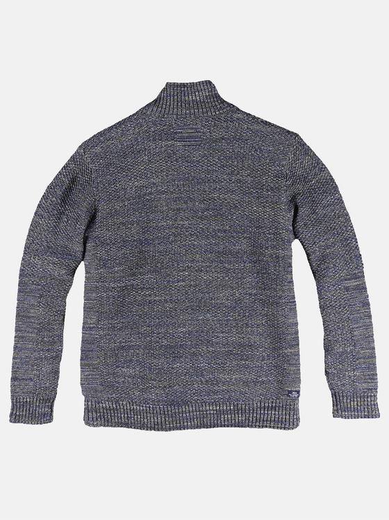 engbers Herren Strickjacke mit Fleece gefüttert Indigoblau 32034