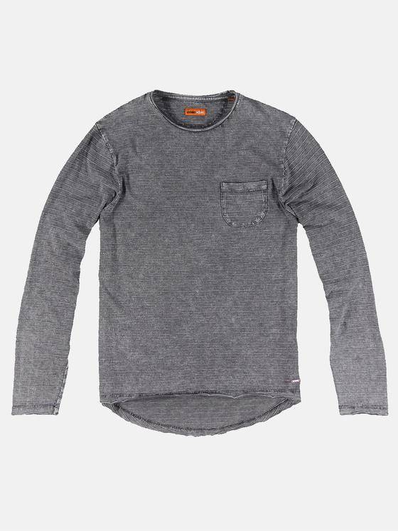 emilio adani Herren Rundhals Shirt Grau 31775