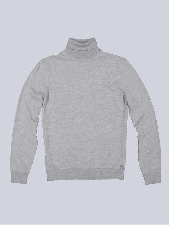 emilio adani Herren Pullover mit Rollkragen Grau 35730
