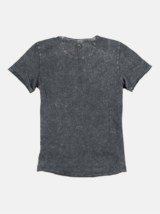 emilio adani Herren Rundhals T-Shirt Grau 26366