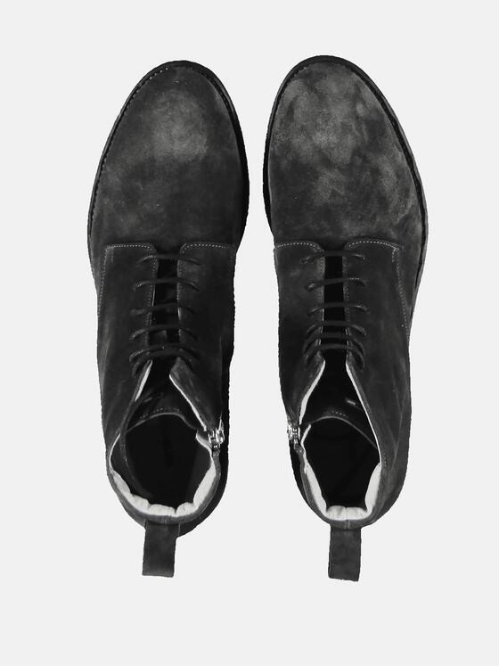 emilio adani Herren Boots aus Veloursleder Grau 31938