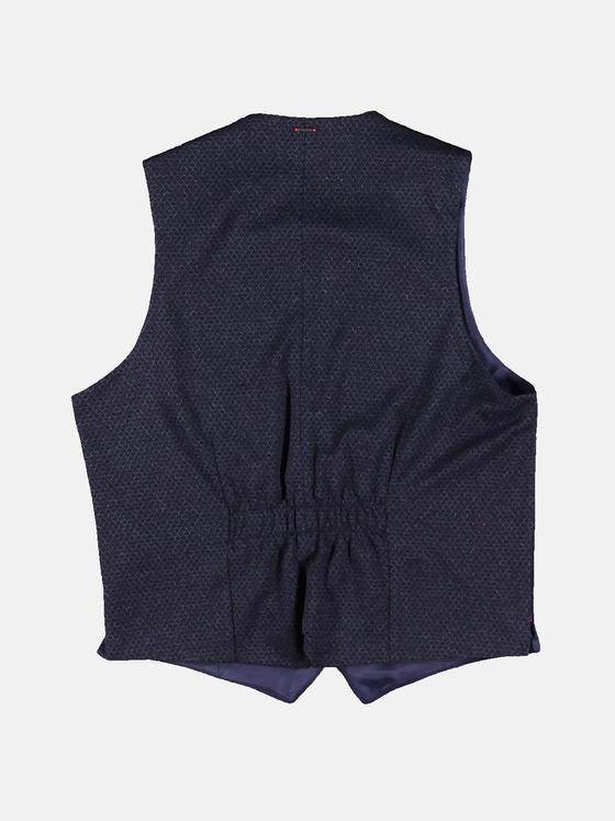 emilio adani Herren Sakkoweste mit modischem Innenfutter Blau 29994