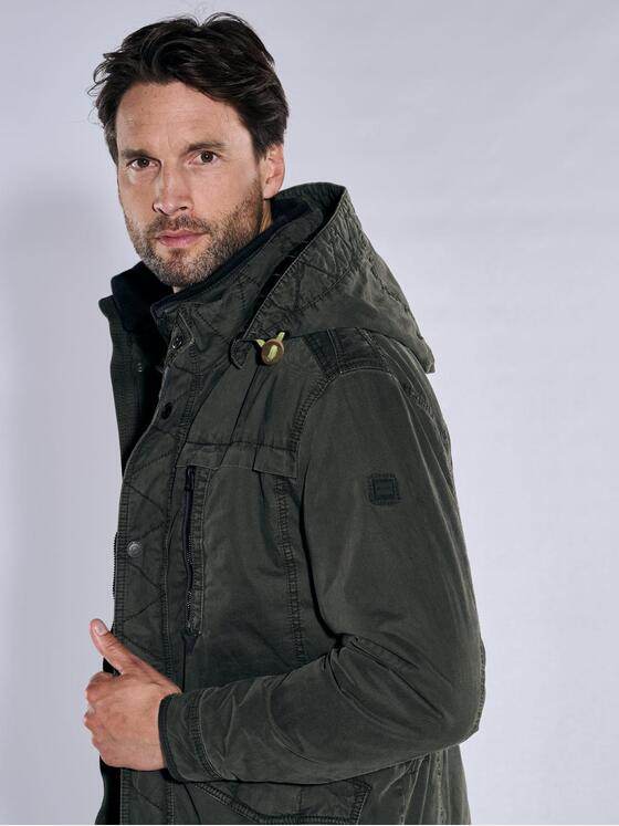 engbers Herren Baumwoll-Jacke regular Dunkelgruen 37461