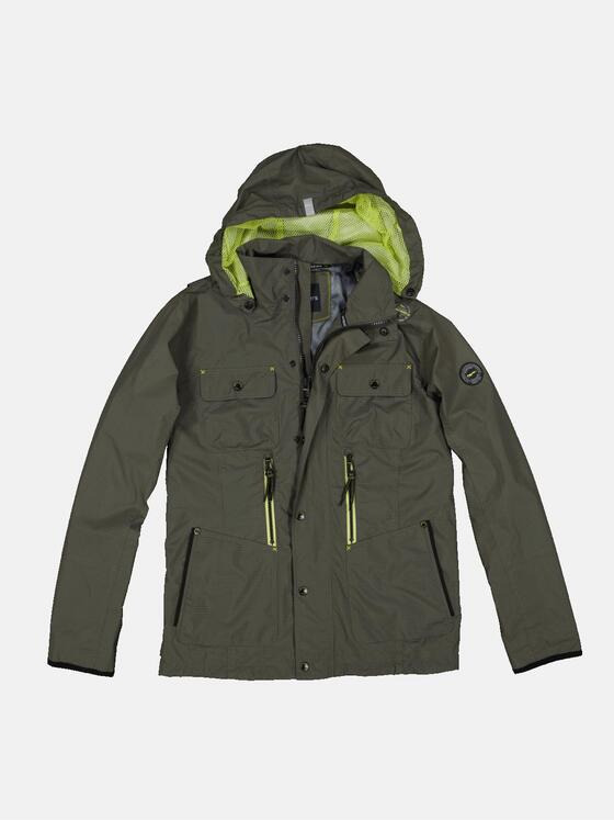 engbers Herren Funktionsjacke mit abnehmbarer Kapuze Grün 34437