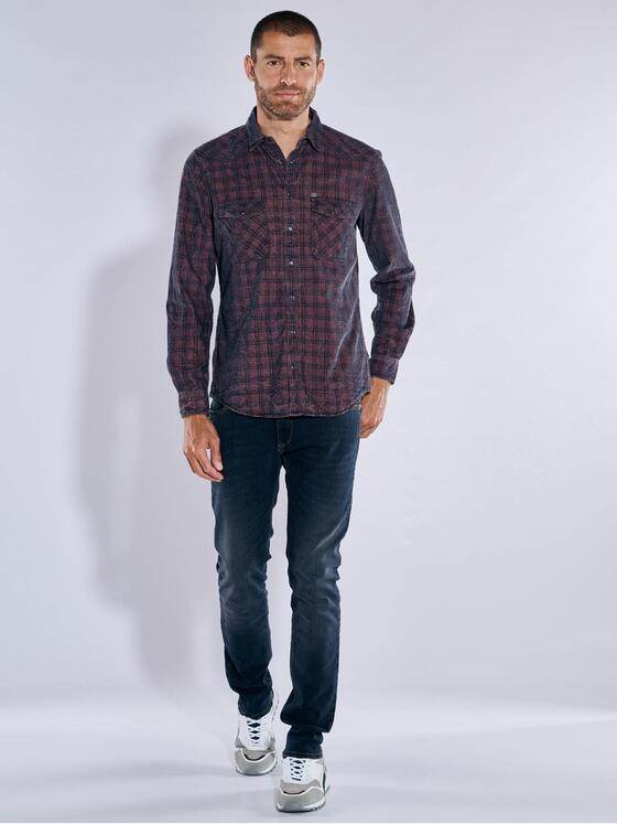 engbers Herren Langarm-Hemd kariert Hellrot 37778