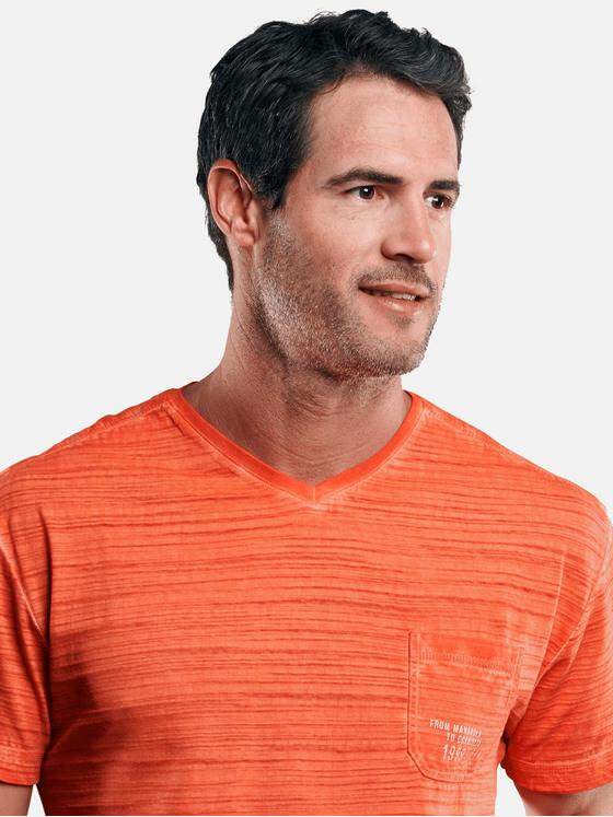 engbers Herren T-Shirt in Flammgarnoptik Orange 29237