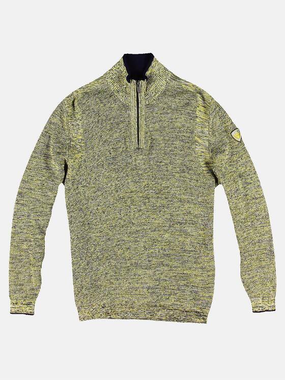 engbers Herren Troyer Pullover mit Stehkragen Gelb 30911