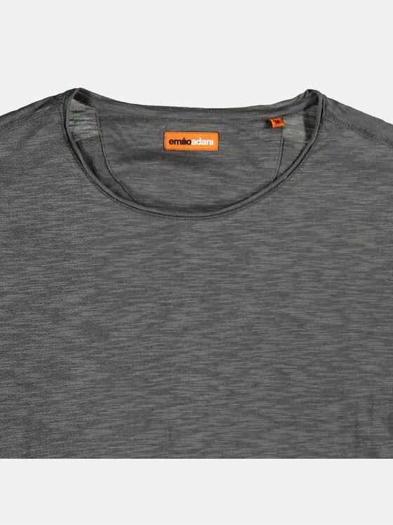 emilio adani Herren Rundhals T-Shirt Grau 24114