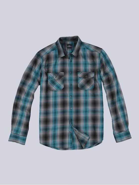 engbers Herren Karohemd Petrolblau 33633