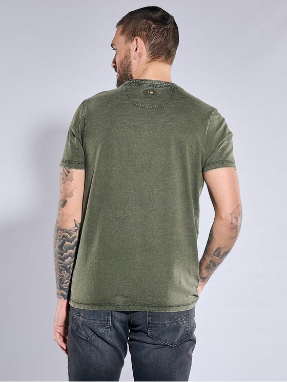emilio adani Herren Henley-Shirt regular Grün 37085