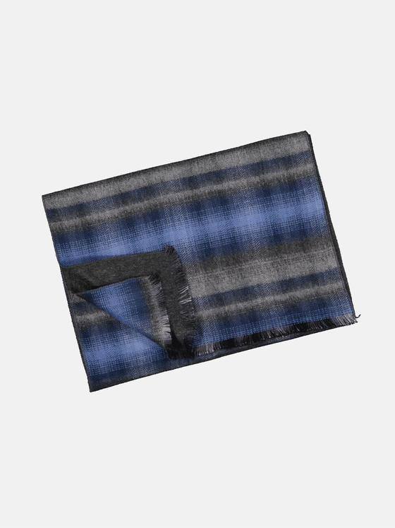 engbers Herren Schal gemustert Saphirblau 33889
