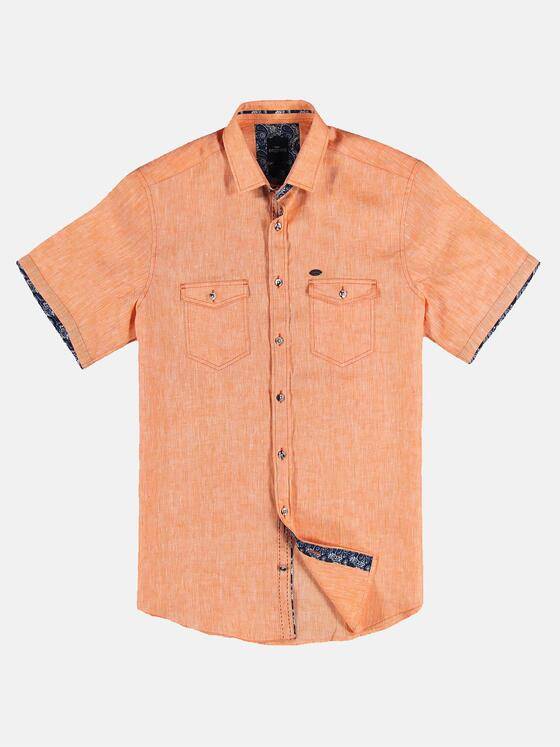 engbers Herren Hemd uni Reinorange 31632