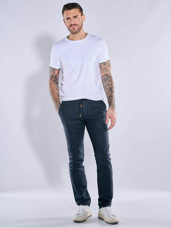 emilio adani Herren Chino mit Tunnelzug Blau 38612