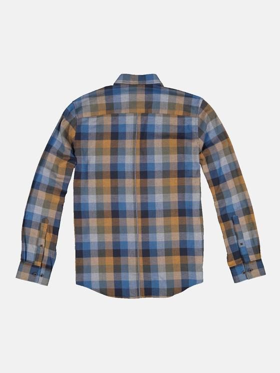 engbers Herren Langarm-Hemd kariert Orange 34156