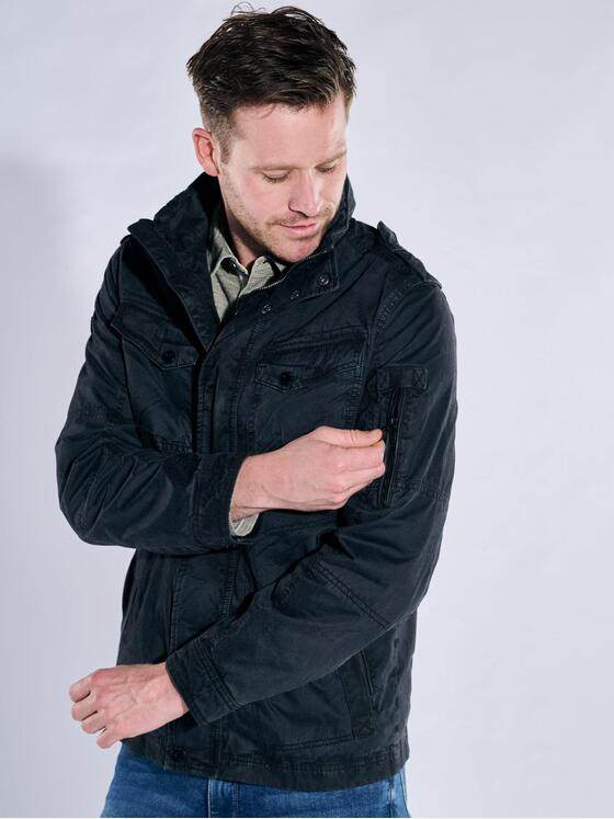 engbers Herren Baumwoll-Jacke regular Saphirblau 38240