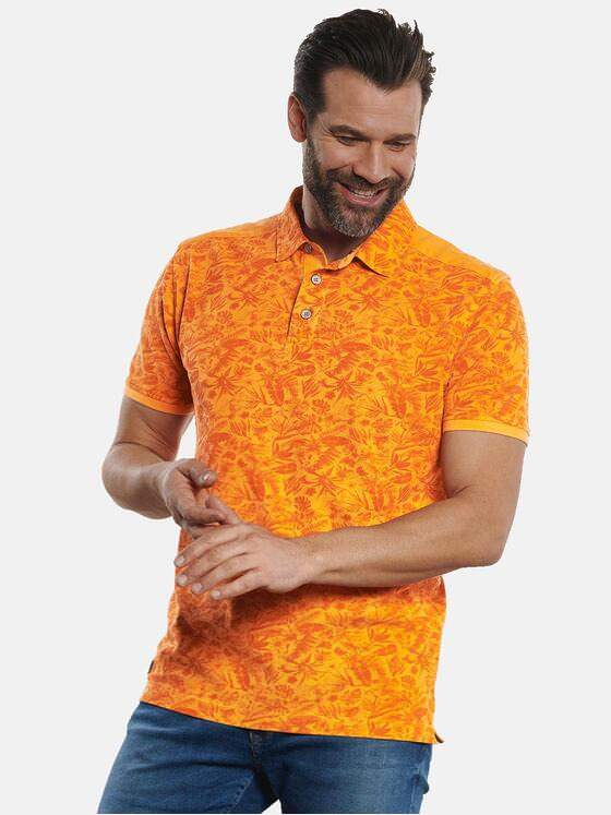 engbers Herren Polo-Shirt gemustert Reinorange 32710