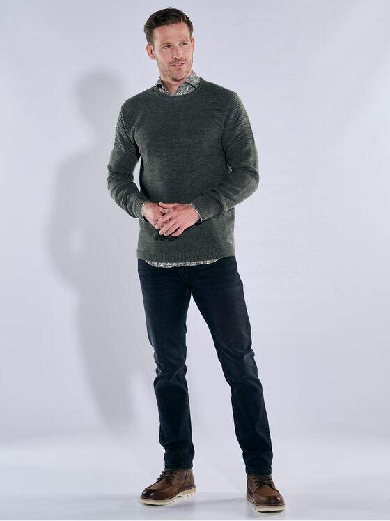 engbers Herren Pullover aus Merinogarn Dunkelgruen 39487
