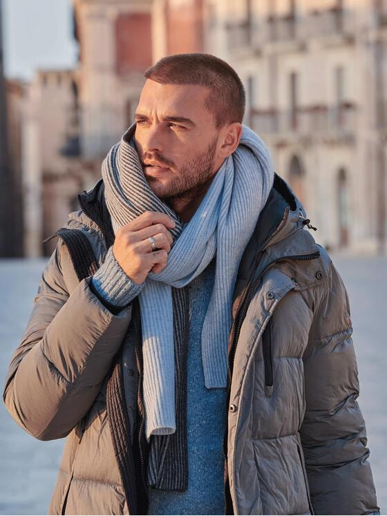 emilio adani Herren Mantel Grau 35430