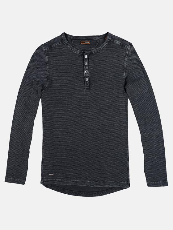 emilio adani Herren softes Henley Shirt Grau 28867