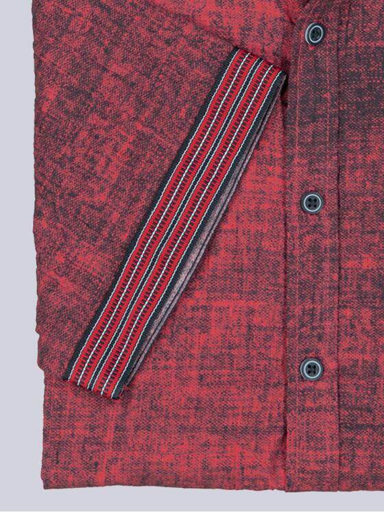 engbers Herren Kurzarm-Hemd gemustert Rot 38500
