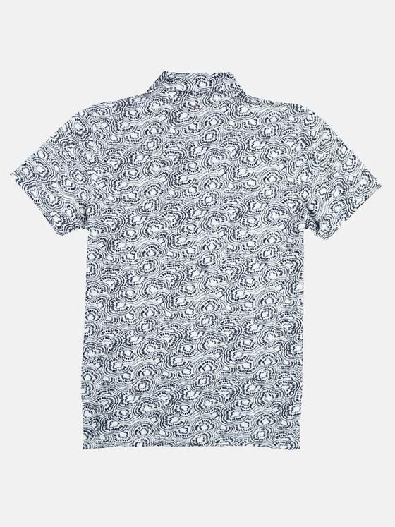 emilio adani Herren Poloshirt aus Piquégewebe und Haifischkragen Blau 29487