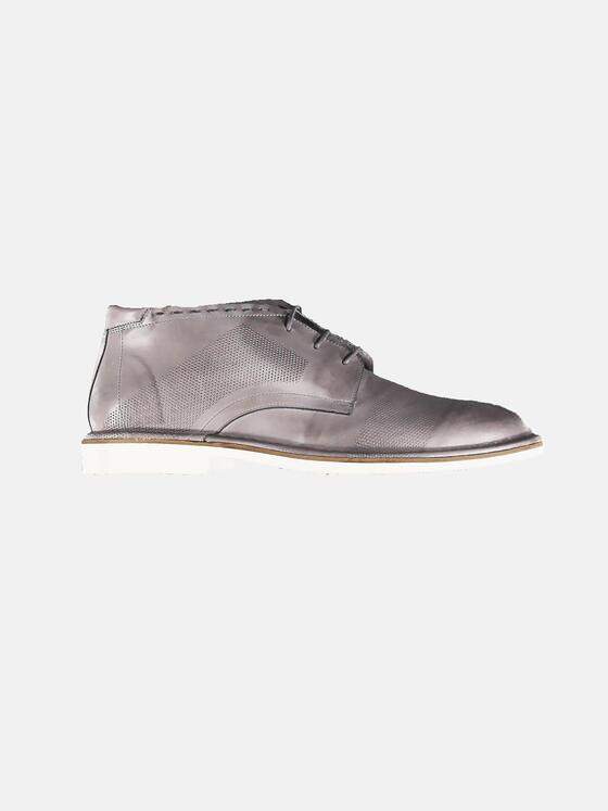 emilio adani Herren Sportive Boots mit Prägung Grau 31080