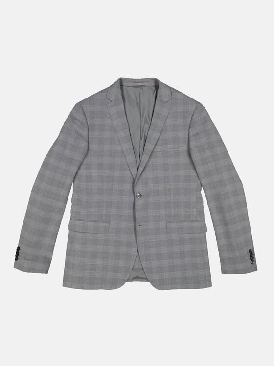 emilio adani Herren Anzug-Sakko slim fit Grau 36385