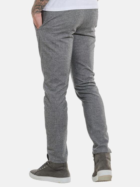 emilio adani Herren Hose mit Kordelzug am Bündchen Grau 32314