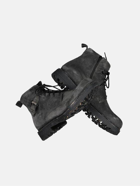 emilio adani Herren Boots im Biker-Stil Grau 33582
