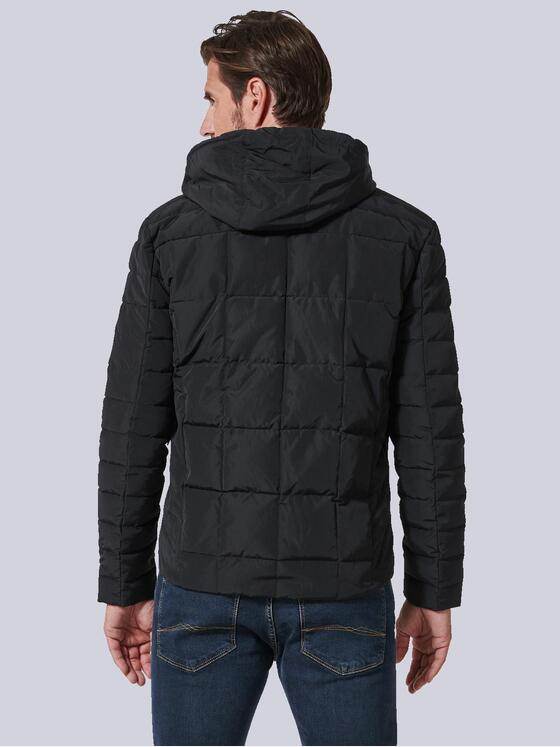 engbers Herren Steppjacke mit abnehmbarer Kapuze Schwarz 35177