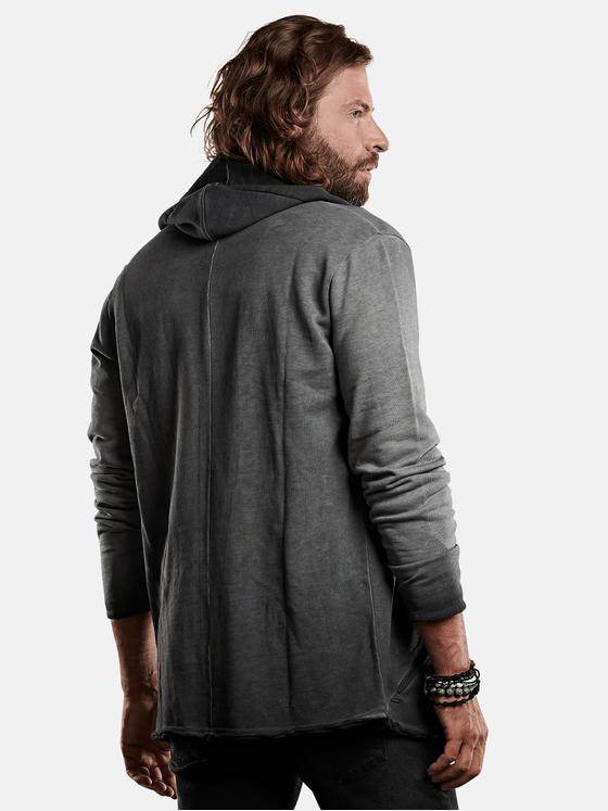 emilio adani Herren lässiger Cardigan mit innovativem Farbverlauf Grau 28820