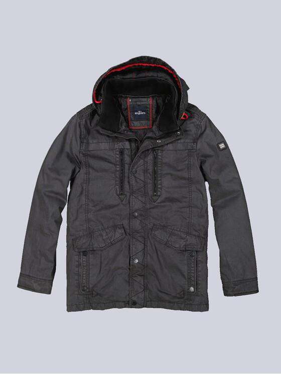 engbers Herren Parka mit abnehmbarer Kapuze Grau 35587