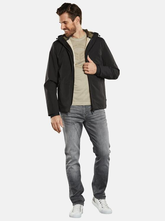 ENGBERS GERMANY Herren Jacke mit herausnehmbarer Weste Schwarz 34433